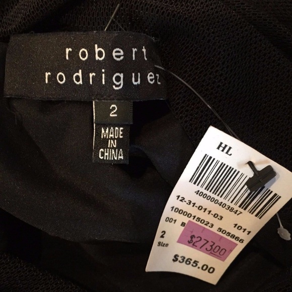 ROBERT RODRIGUEZ Black Sequin Cocktail Party Top - Picture 4 of 4